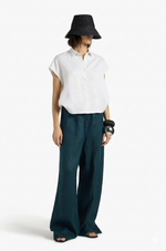 Load image into Gallery viewer, Liviana Conti White Linen Blouse
