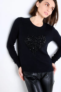 Lisa Todd Cotton Sweater Heart Strong