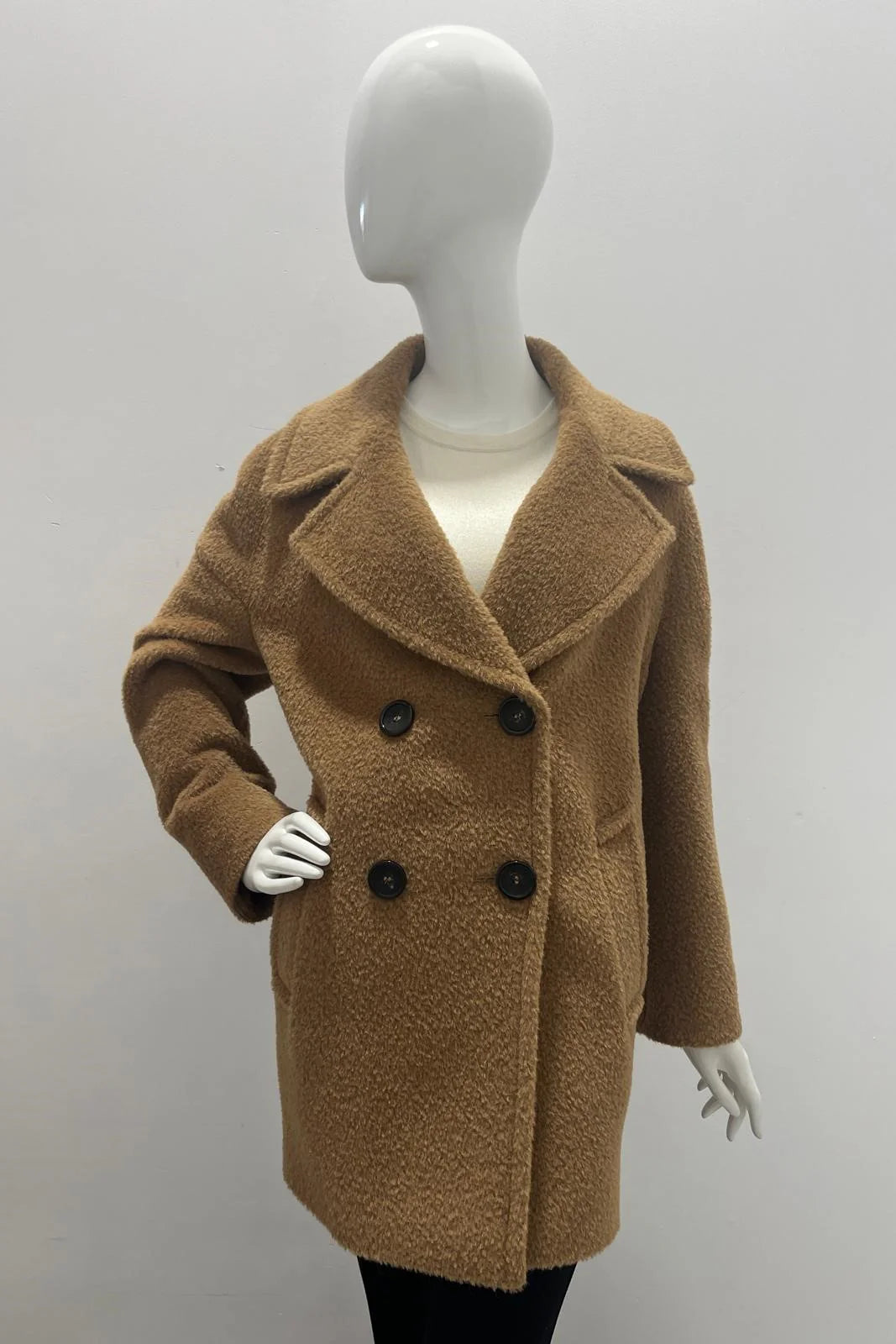 Cinzia Rocca Jacket in Alpaca Camel