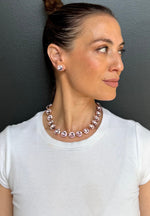 Load image into Gallery viewer, Rebekah Price Light Rose Rivoli Studs-Rose Gold
