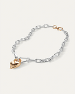 Load image into Gallery viewer, Jenny Bird Padlock Heart Pendant Necklace
