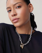 Load image into Gallery viewer, Jenny Bird Padlock Heart Pendant Necklace
