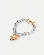 Load image into Gallery viewer, Jenny Bird Padlock Heart Chain Bracelet
