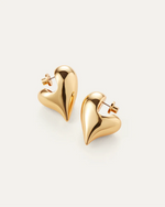 Load image into Gallery viewer, Jenny Bird Art Heart Puff Earrings
