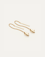 Load image into Gallery viewer, Jenny Bird Puffy Heart Threader Earrings
