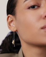 Load image into Gallery viewer, Jenny Bird Puffy Heart Threader Earrings
