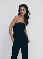 Load image into Gallery viewer, Iris Setlakwe Pinstripe Bustier
