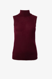 Iris Setlakwe Merino Blend Sleeveless Turtleneck