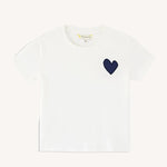 Load image into Gallery viewer, Kerri Rosenthal The Suke Tee Contrast Imperfect Heart
