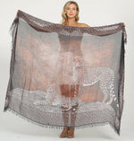 Load image into Gallery viewer, Love's pure light scarf  LEOPARD'S NEW STANCE
