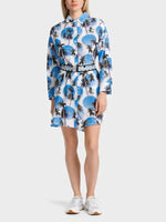 Load image into Gallery viewer, MARC CAIN SHIRT DRESS WITH PALM PRINT
