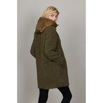 Load image into Gallery viewer, Boiled Wool Winter Jacket in Khaki Green
