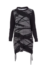 Load image into Gallery viewer, Naya Tunic in grey and black print
