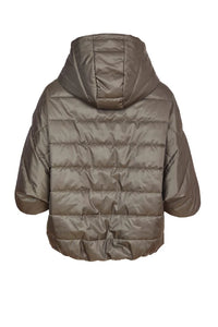 Naya Short Quilted Jacket  Khaki