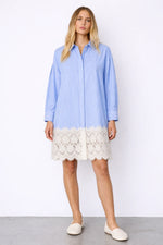 Load image into Gallery viewer, Notshy Blue Stripe Dress Marjo
