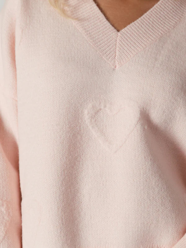 Lyle & Luxe Sweater Oceanheart  Powder Pink