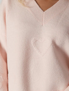 Lyle & Luxe Sweater Oceanheart  Powder Pink