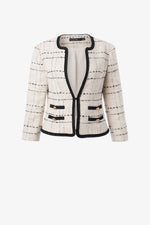 Load image into Gallery viewer, Iris Tweed Open Front Jacket
