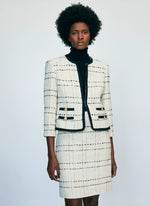 Load image into Gallery viewer, Iris Tweed Open Front Jacket
