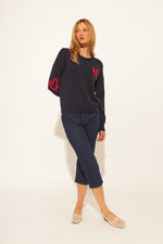 Load image into Gallery viewer, John &amp; Jenn Sweater Pierre in Midnight Love
