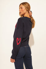 Load image into Gallery viewer, John &amp; Jenn Sweater Pierre in Midnight Love
