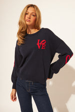 Load image into Gallery viewer, John &amp; Jenn Sweater Pierre in Midnight Love
