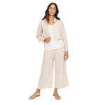 Load image into Gallery viewer, Pistache Cropped Linen Pant
