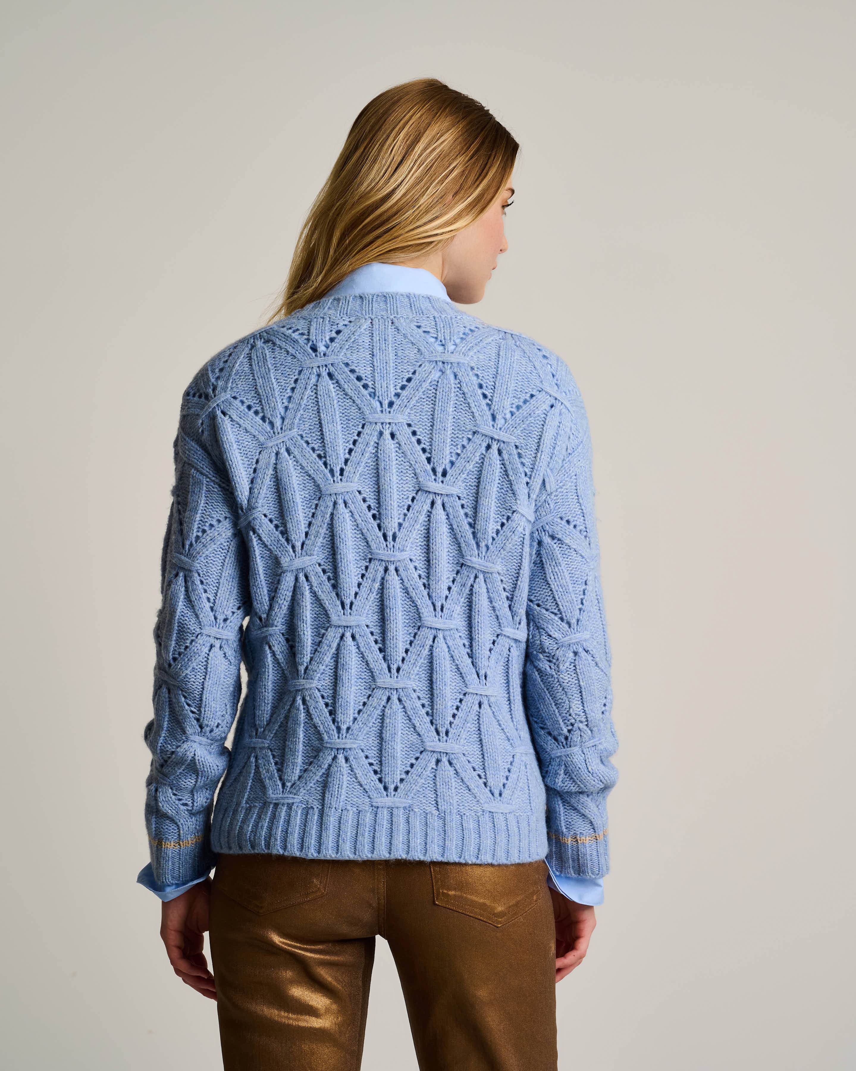 Lisa Todd Blue Wash Cable Sweater