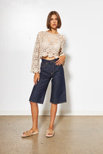 Load image into Gallery viewer, Line Crochet Sweater Romie
