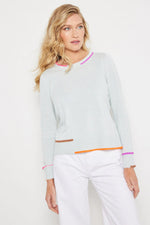 Load image into Gallery viewer, Lisa Todd Sweater In Line Iced Blue
