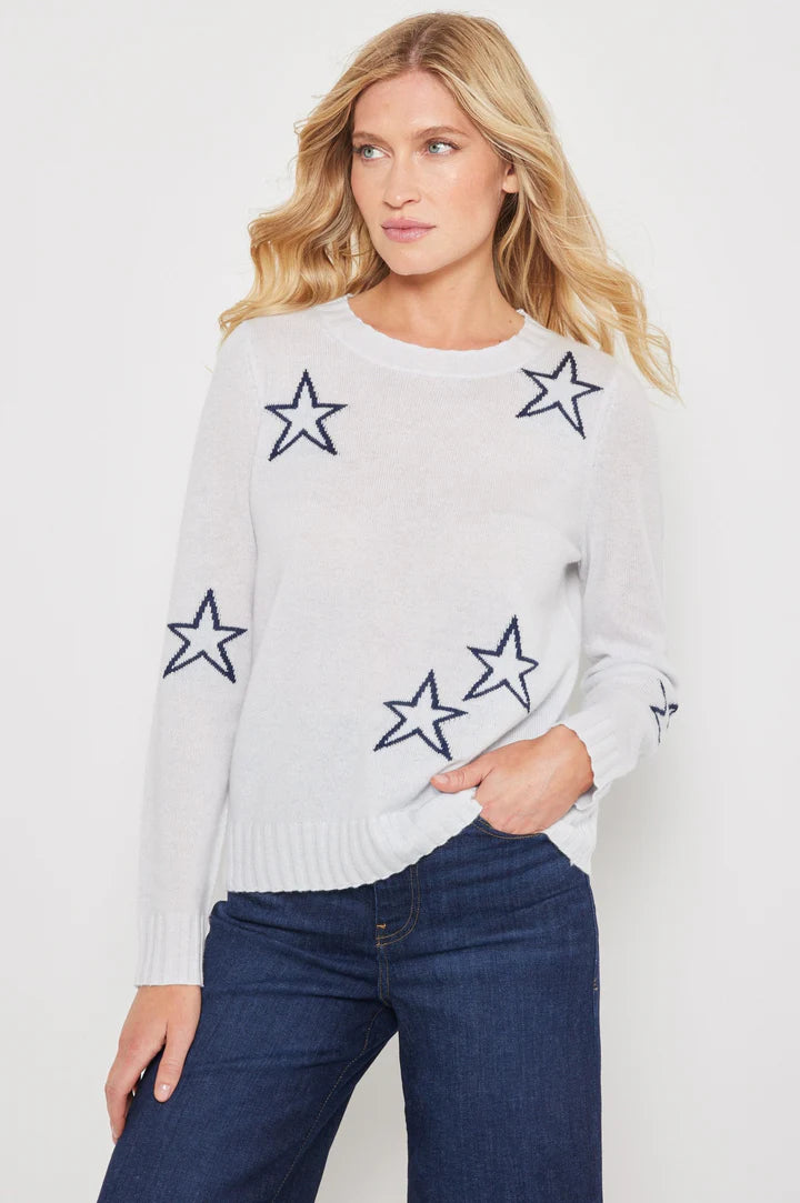 Lisa Todd Sweater Star Dust Ice Blue