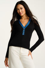 Load image into Gallery viewer, Lisa Todd Pure Rib V Neck Sweater
