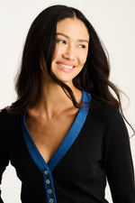 Load image into Gallery viewer, Lisa Todd Pure Rib V Neck Sweater
