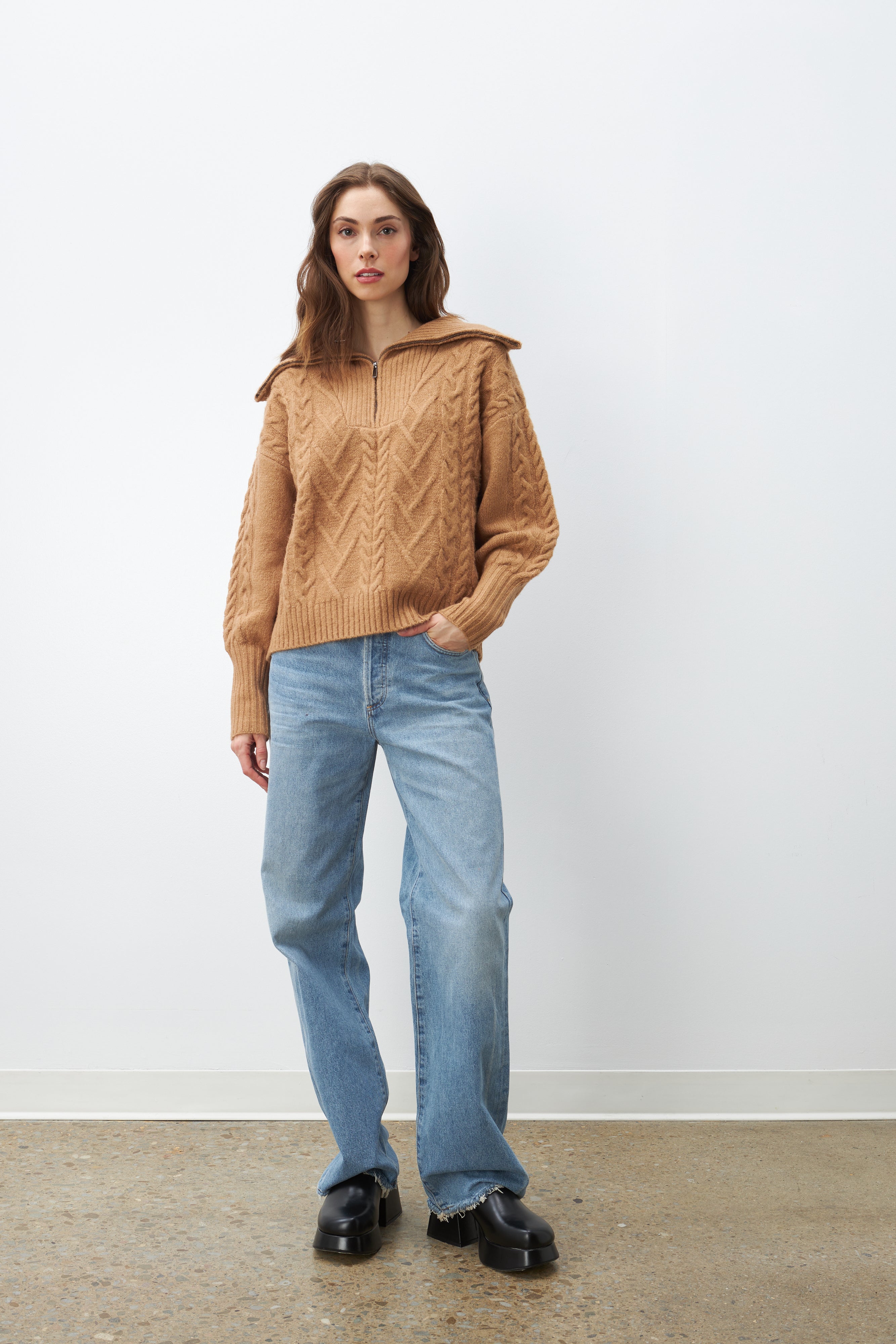 Line Sweater Sloane Caramel