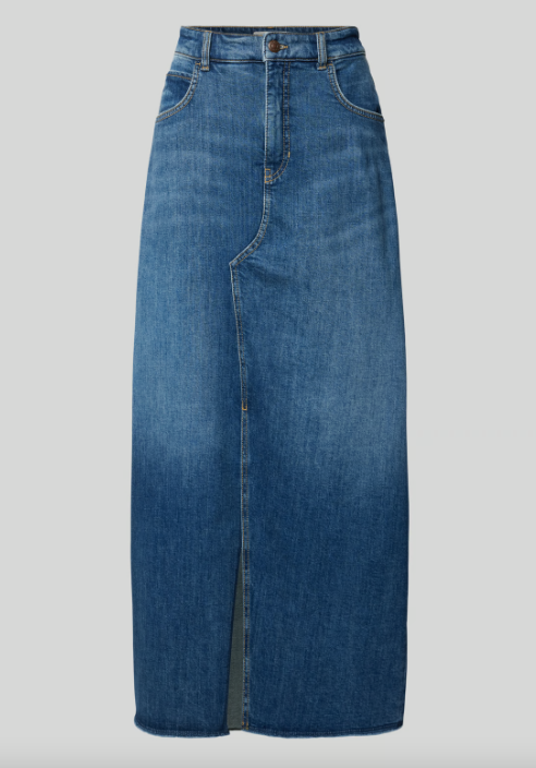 Cambio Long Denim Skirt Harlow