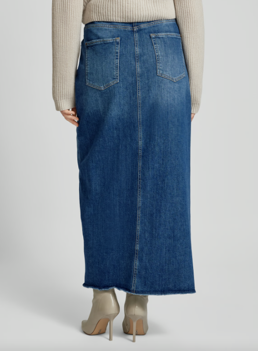 Cambio Long Denim Skirt Harlow