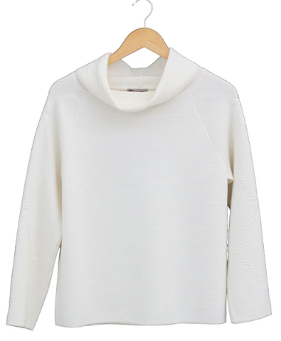 MARIA BELLENTANI DESENZANO KNITTED SWEATER LATTE