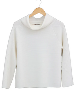 MARIA BELLENTANI DESENZANO KNITTED SWEATER LATTE