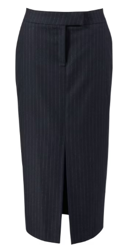 Cambio Navy Pinstripe Skirt Heaven