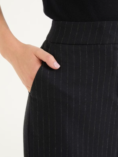 Cambio Navy Pinstripe Skirt Heaven