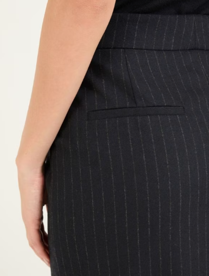 Cambio Navy Pinstripe Skirt Heaven