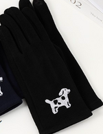 Load image into Gallery viewer, Winter Glove with Embroidered Dog
