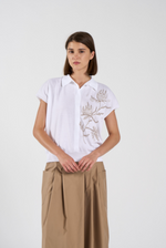 Load image into Gallery viewer, Tonet Embroidered Sweater White
