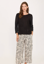 Load image into Gallery viewer, Pistache Linen Top with Viscose knitted back
