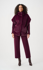 Load image into Gallery viewer, Joseph Ribkoff Faux Fur Funnel-neck Vest
