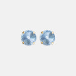 Load image into Gallery viewer, Rebekah Price Light Sapphire Rivoli Studs- Gold
