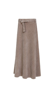 D.Exterior A-Line Coduroy Skirt