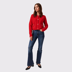 Line Red Cardigan Catalina