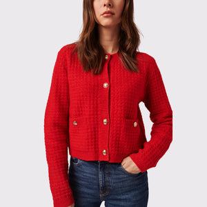 Line Red Cardigan Catalina