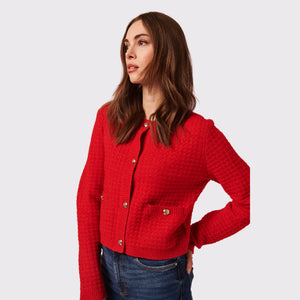 Line Red Cardigan Catalina